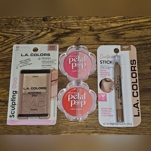 L.A. COLORS Sculpting Duo, AOA Studio Petal Pop Blushes, LA Colors Contour Stick